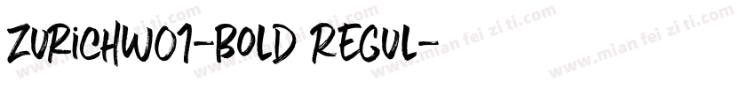 ZurichW01-Bold Regul字体转换
